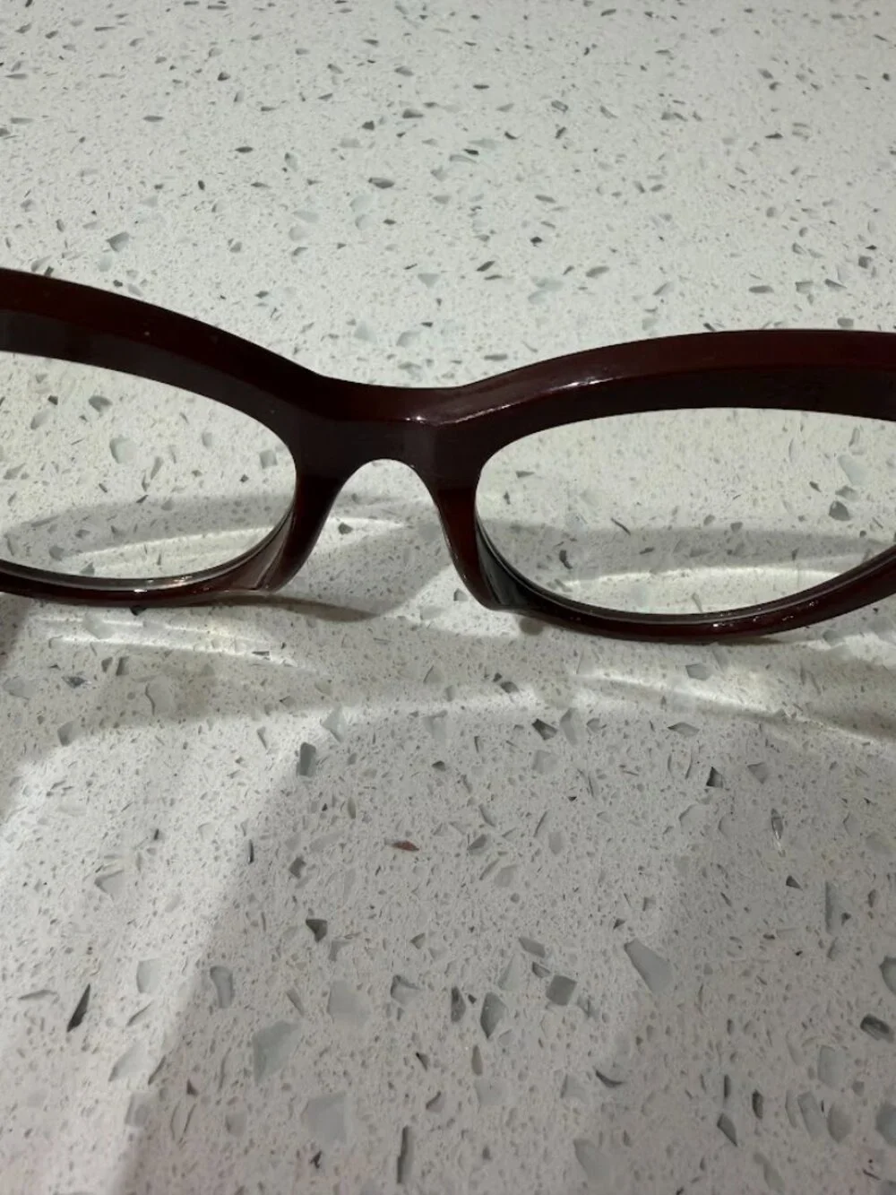 Brown & Green Cat Eye Glasses with Gold Stud Accents +1.5